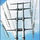 شفة متصلة الصلب الطاقة الكهربائية أعمدة الكهرباء لخط توزيع الطاقة