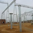 500KV السلطة محطة أنبوبي هياكل الصلب خط نقل الطاقة الكهربائية