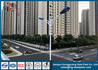 Wind Prood Polygonal Street Light Poles، IP 65 Street Lamp Pole For Road Lamps