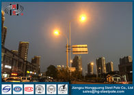 Longlife الصلب Singe / ذراع مزدوج إضاءة الشوارع القطب للإضاءة الطريق السريع